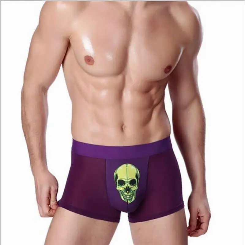 

Hot Sale printing 3D printing modal boxer four Shorts 6 color optional alien pattern