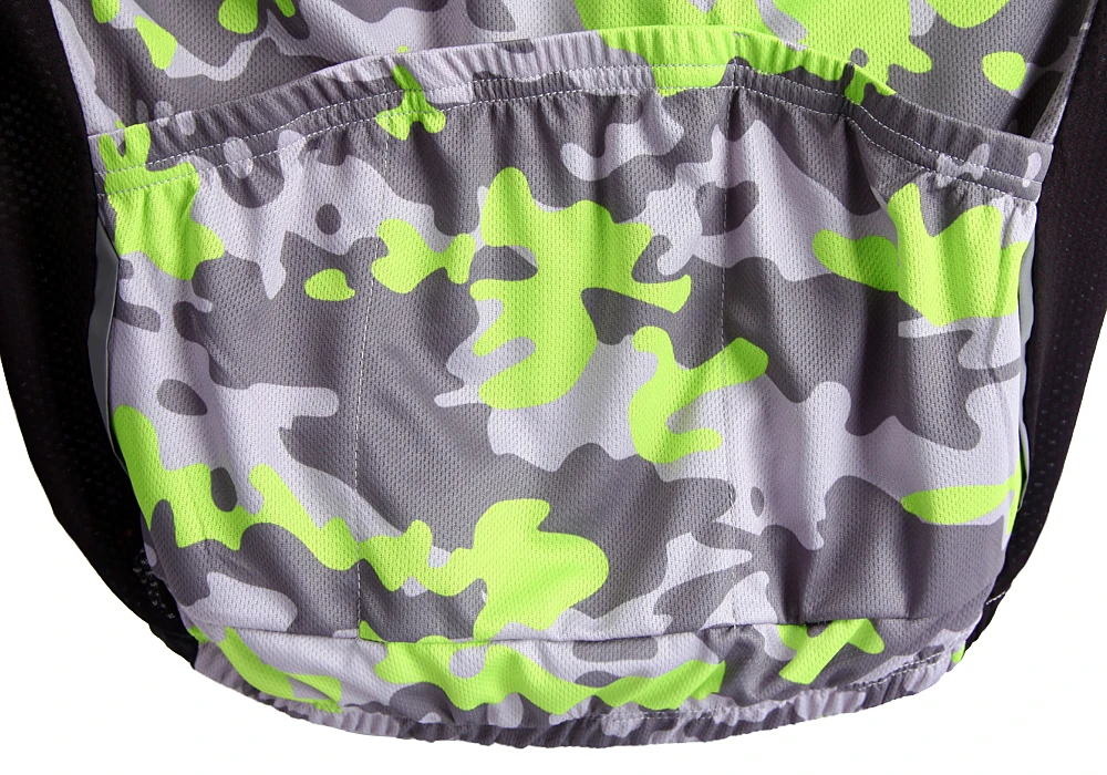 WOSAWE камуфляжная одежда для велоспорта Джерси с коротким рукавом гелевая