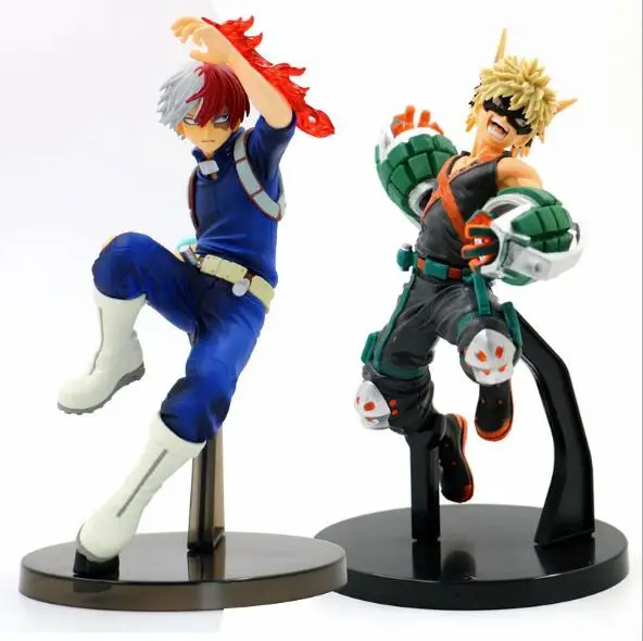 Аниме фигурки 19 см мой герой академии в удивительные герои Vol.3 Bakugou Katsuki Todoroki шото