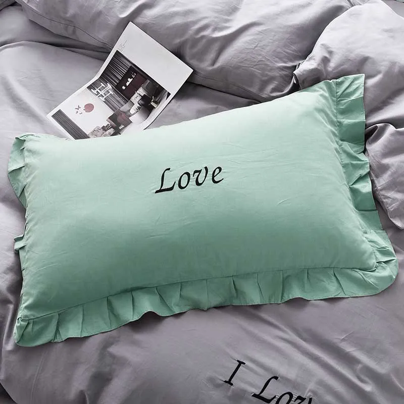 Лидер продаж корейское платье для 4 шт. 100% хлопок простой цвет постельное белье