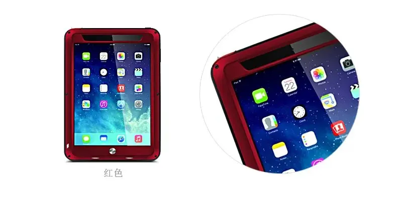 Ударопрочный водонепроницаемый чехол Love Mei для iPad Mini 1 2 3/iPad 3 4/5 Air защитная пленка