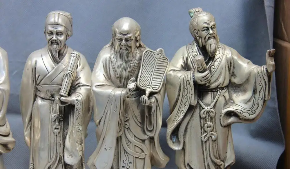 Белый Медный Серебряный Конг Цзы Конфуций менциус Лао-цзы МО-Цзе zhuangZi набор