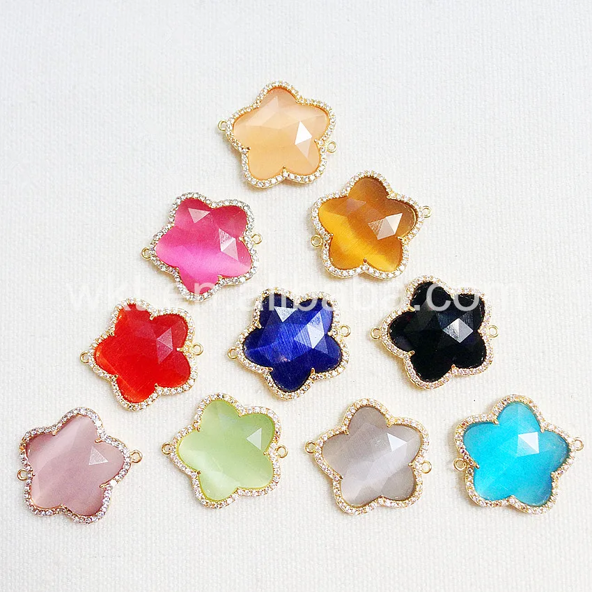 Новинка 2017 блестящие ювелирные изделия в виде листьев клевера для изготовления