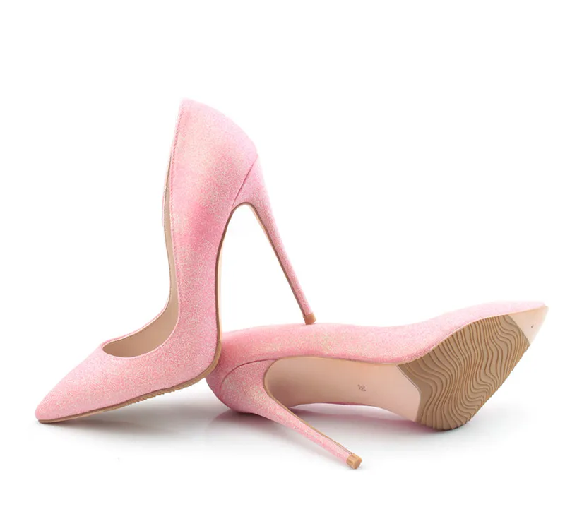 Для женщин Туфли лодочки очень высокий каблук Розовая обувь женские туфли с