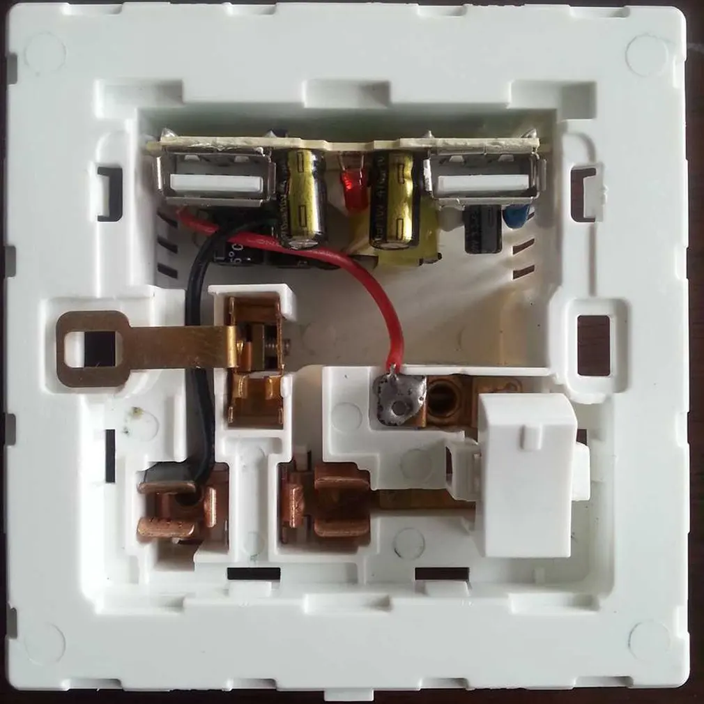 Из нержавеющей стали один британский Стандартный USB разъем с переключателем со