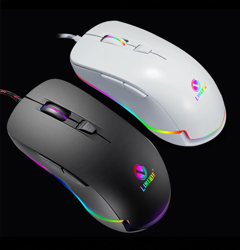 2019 новая игровая мышь 2400 dpi Регулируемая компьютерная оптическая RGB проводная USB