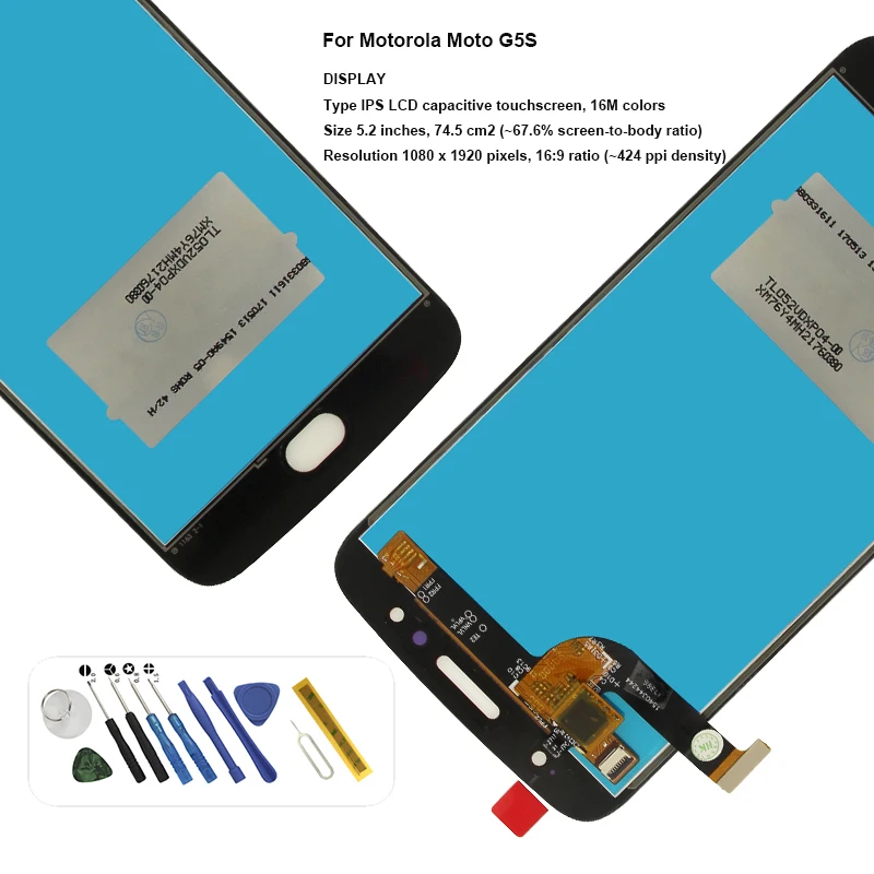 Для motorola moto G5S XT1793 XT1794 XT1792 XT1795 ЖК-дисплей кодирующий преобразователь сенсорного