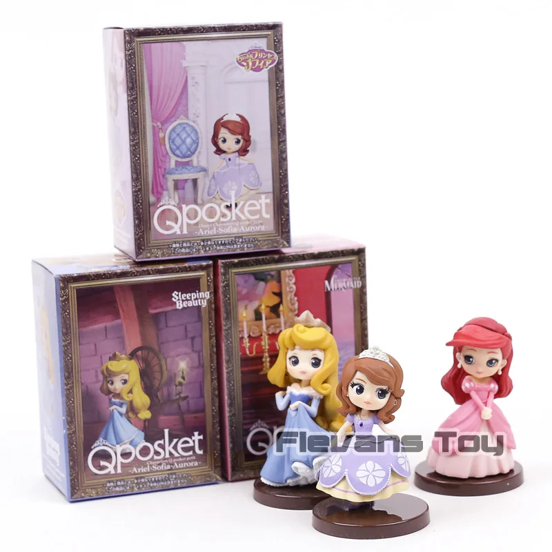 G box Q posket petit Alice Золушка Джейн Джесси Мерида бу Белоснежка Белль Аладдин 3 набор фигурка игрушка - Цвет: G box