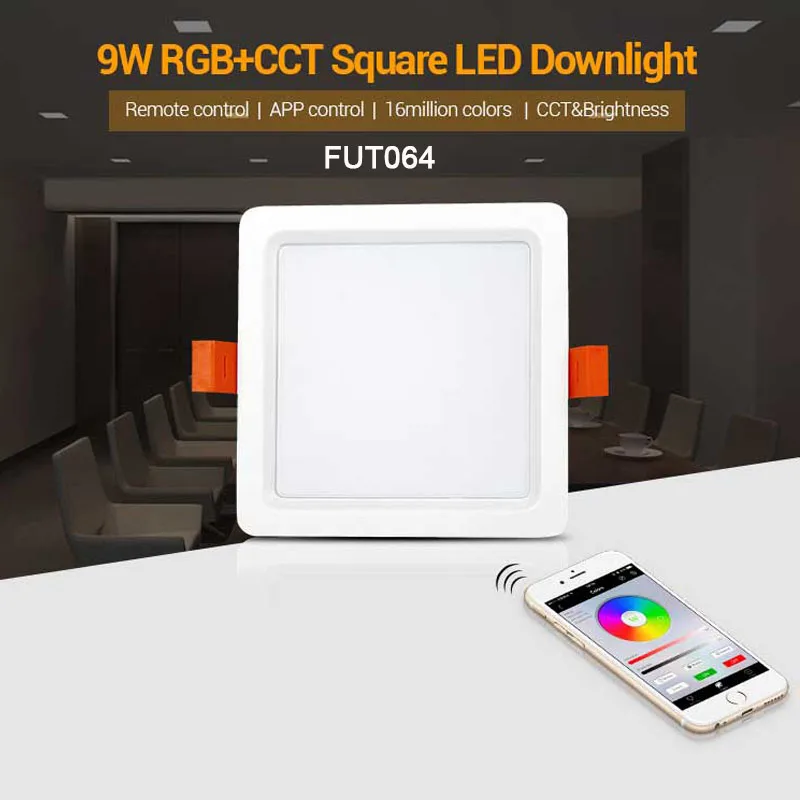Miboxer 6 Вт/9 Вт/12 Вт/15 Вт/18 Вт RGB + CCT светодиодный потолочный светильник AC110V 220 В с