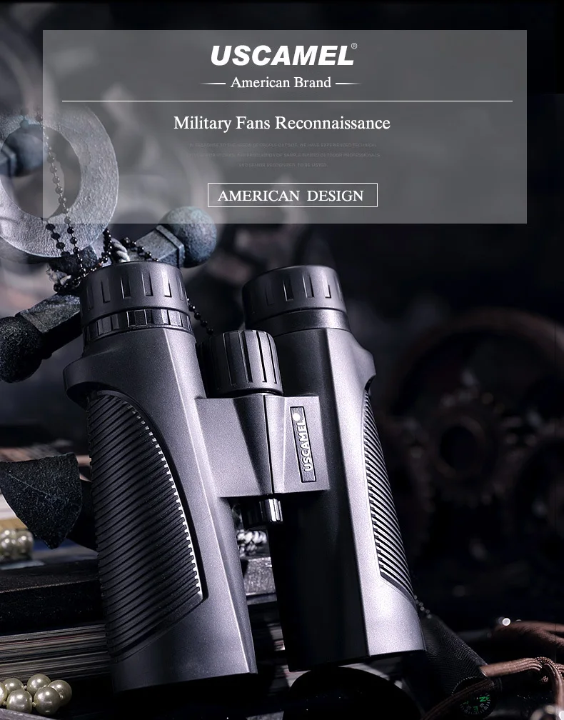 USCAMEL 8x42 10x42 компактный бинокль для наблюдения за птицами, водонепроницаемый телескоп Bak4 с азотом для путешествий, охоты, птиц