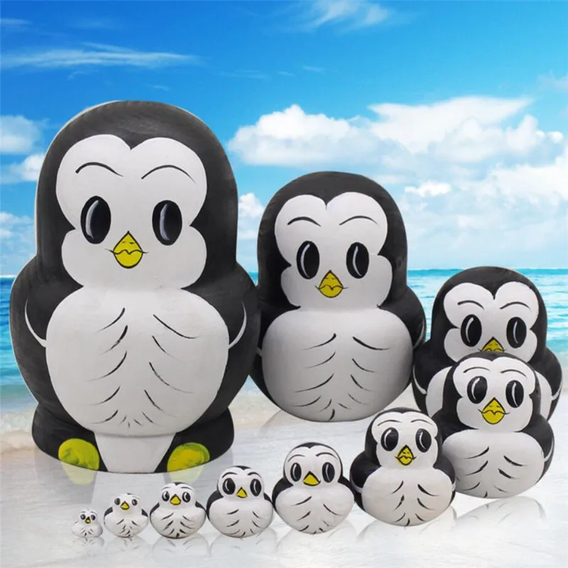 1XSet деревянная матрешка кукла ручной работы русские куклы игрушка для детей