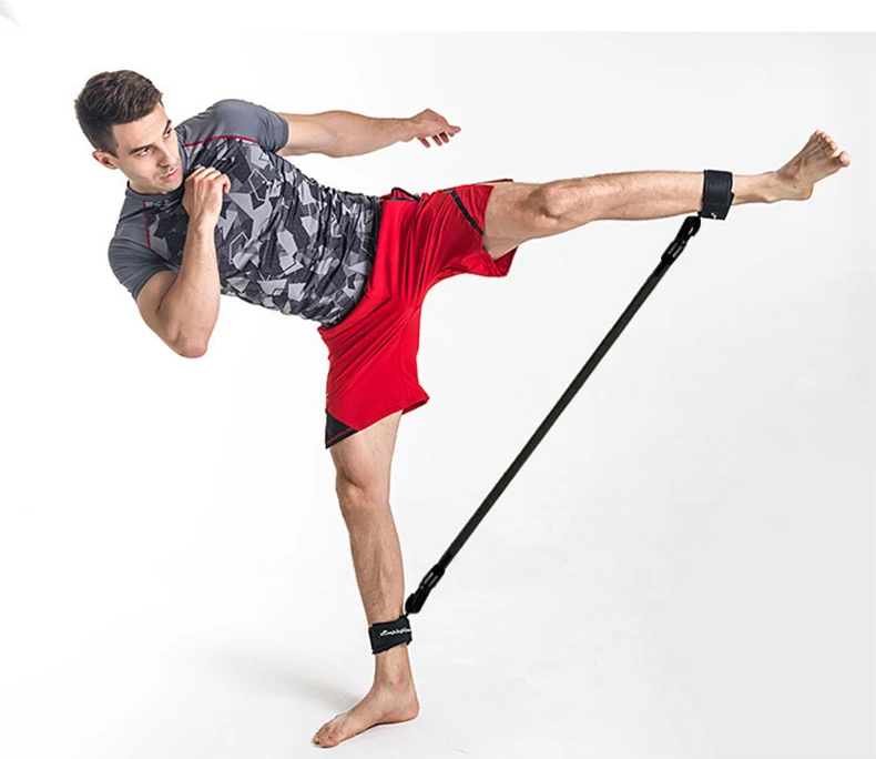 

Эспандер для ног, латексные футбольные тренировочные ленты для силовых тренировок ног, эластичные ремешки на лодыжку, тянущаяся веревка