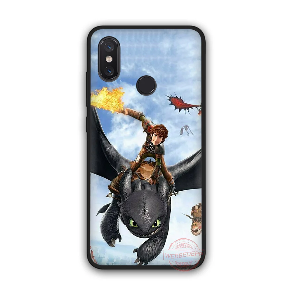 WEBBEDEPP toothless How To Train Your Dragon TPU phone case for Xiaomi Mi 6 8 A2 Lite A1 F1 9 MAX 3 SE |