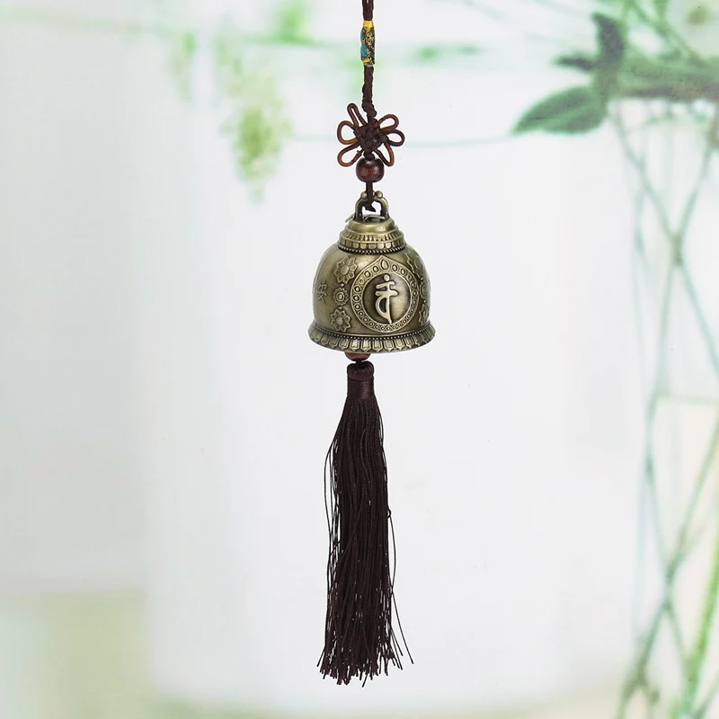 Винтажная статуя Будды с узором фэн шуй колокольчик кисточками для удачи удача