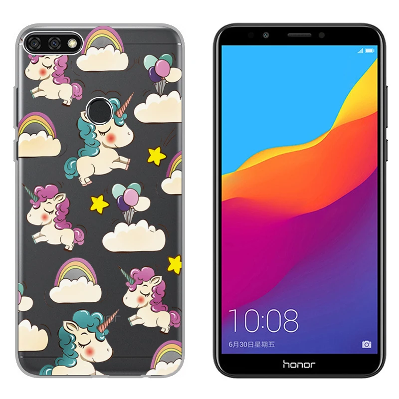 Для Huawei Y7 Prime 2018 5 99 дюйма Чехол Мягкий Силиконовый ТПУ защитный чехол на заднюю