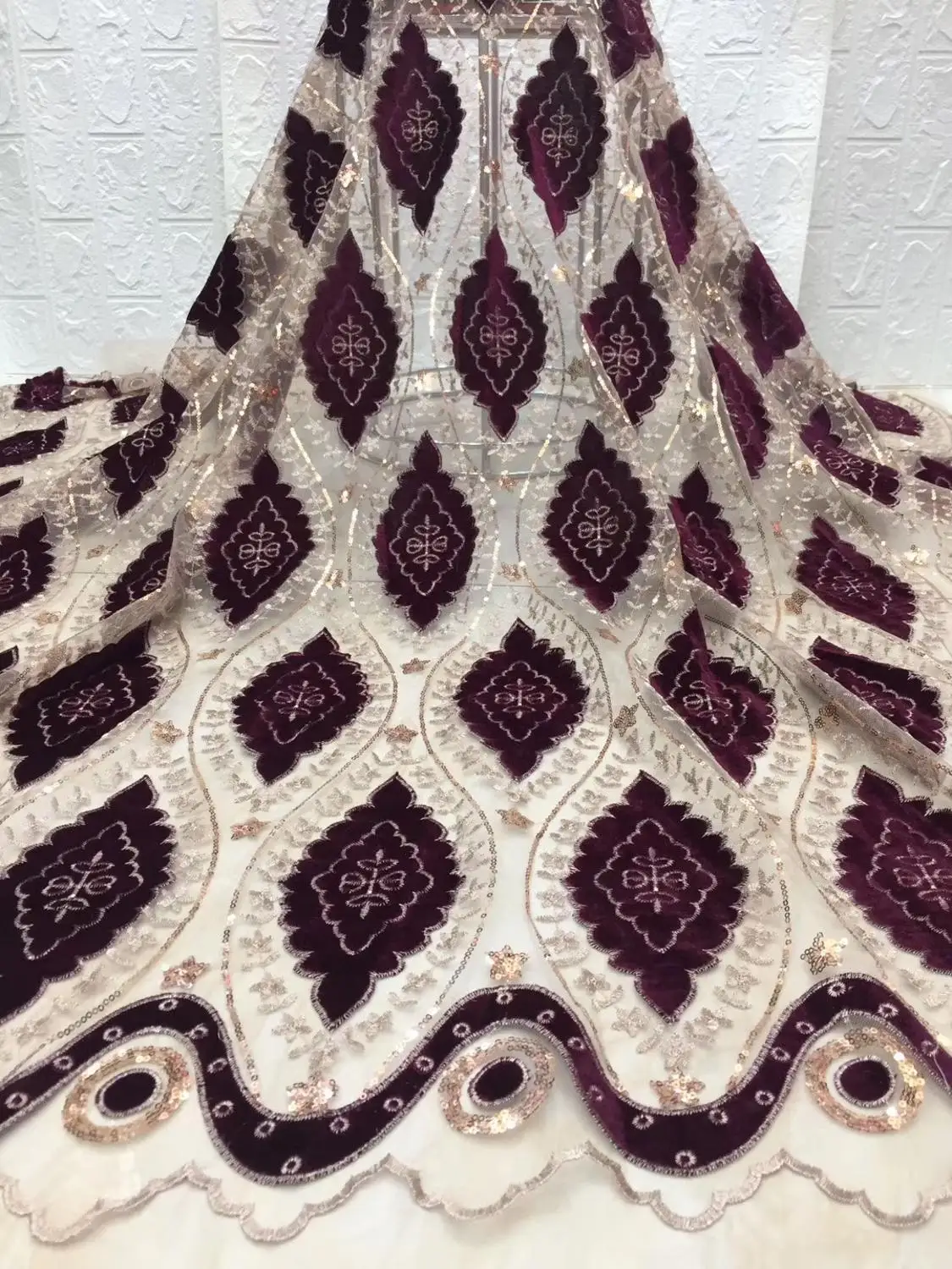 Кружевная ткань в нигерийском стиле 2019 Высококачественная кружевная