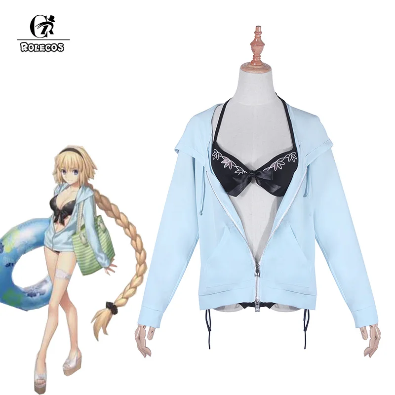 Косплей костюм ROLECOS в японском стиле FGO купальник с принтом Джоан дуги одежда для