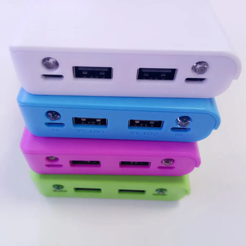 30000 мАч USB 2 порта Внешний аккумулятор чехол 8x18650 зарядное устройство коробка DIY