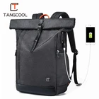 Tangcool для мужчин рюкзак для 15,6 дюйм(ов) ноутбук рюкзак с usb-портом большой ёмкость модные студенческий рюкзак водоотталкивающий