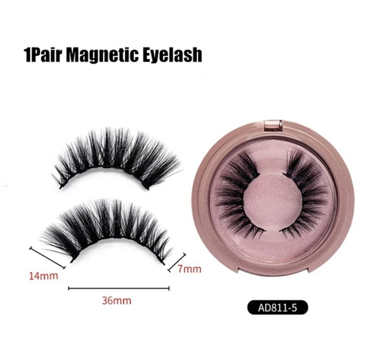 AD811-5 eyelashes Новинка, магнитные ресницы и магнитная подводка для глаз, пинцет, набор, ручная работа, 3D накладные ресницы, ресницы, Водостойкая Подводка для глаз - Цвет: AD811-5 eyelashes