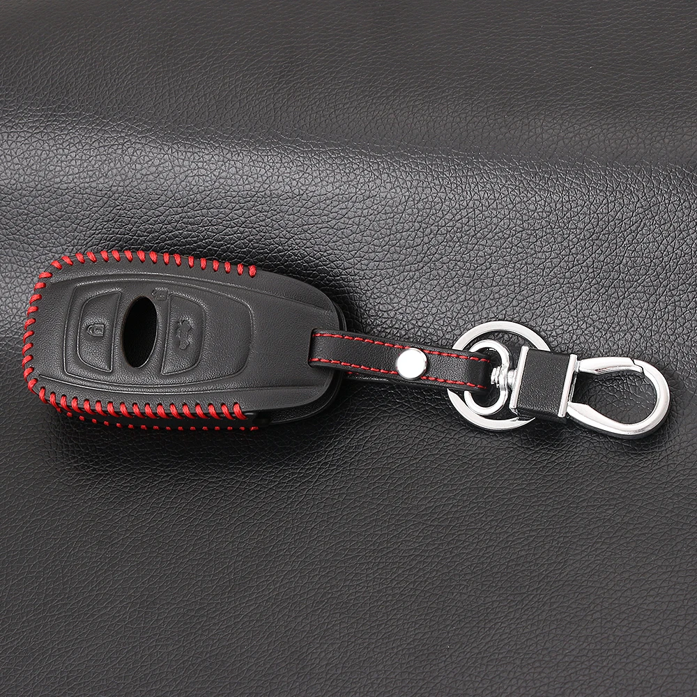 Кожаный чехол для ключей автомобиля Smart Keyless Remote Cover Subaru BRZ Forester Legacy Outback WRX STI Impreza XV