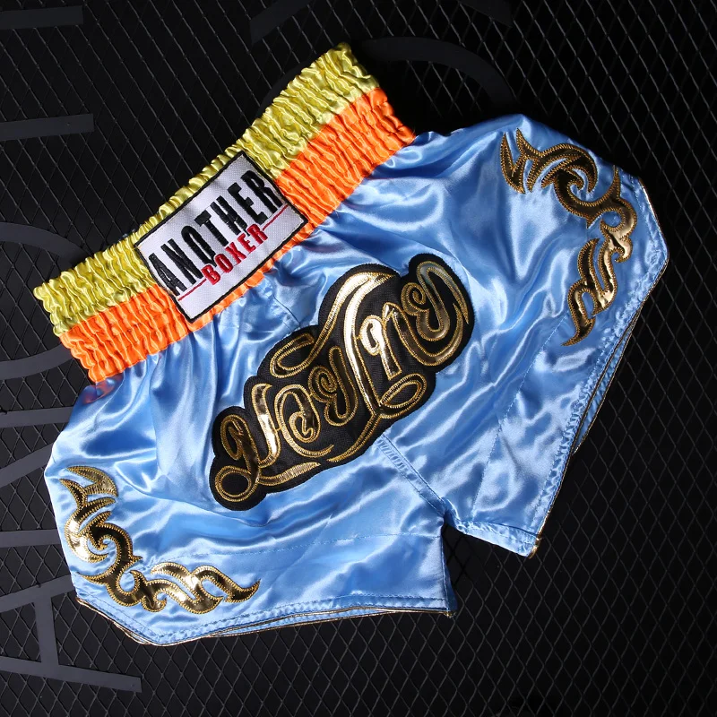 MMA шорты мужские синие Муай тайские боксерские Pantalon Boxeo трико для борьбы женские