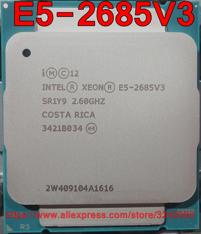 Процессор Intel ЦП Xeon E5 V3 QS 2 60 ГГц 12 ядер 30 м 2685V3 процессор бесплатная доставка 2685