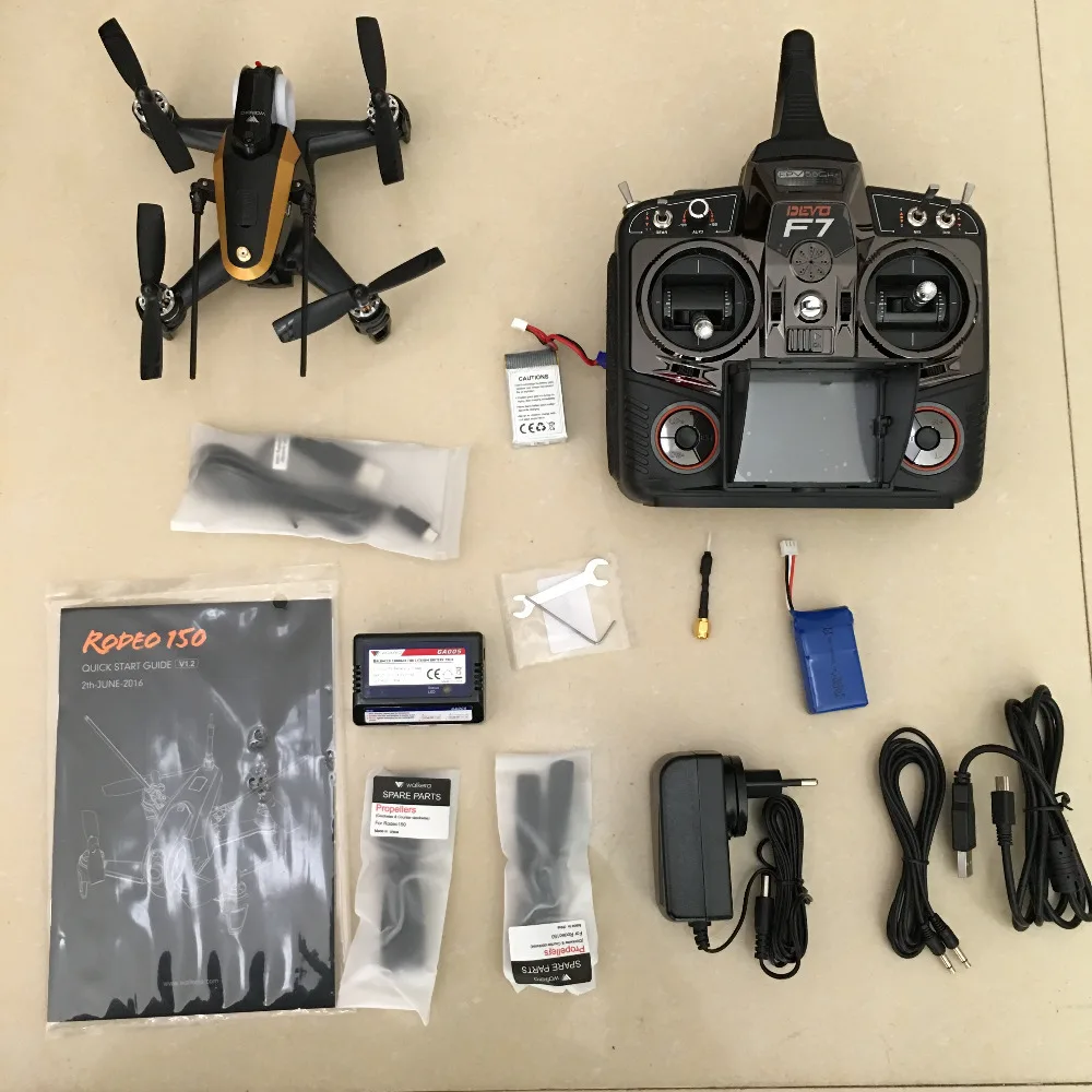[Специальная распродажа] Оригинальный Walkera Родео 150 с Дево F7 FPV передатчик (wiyh