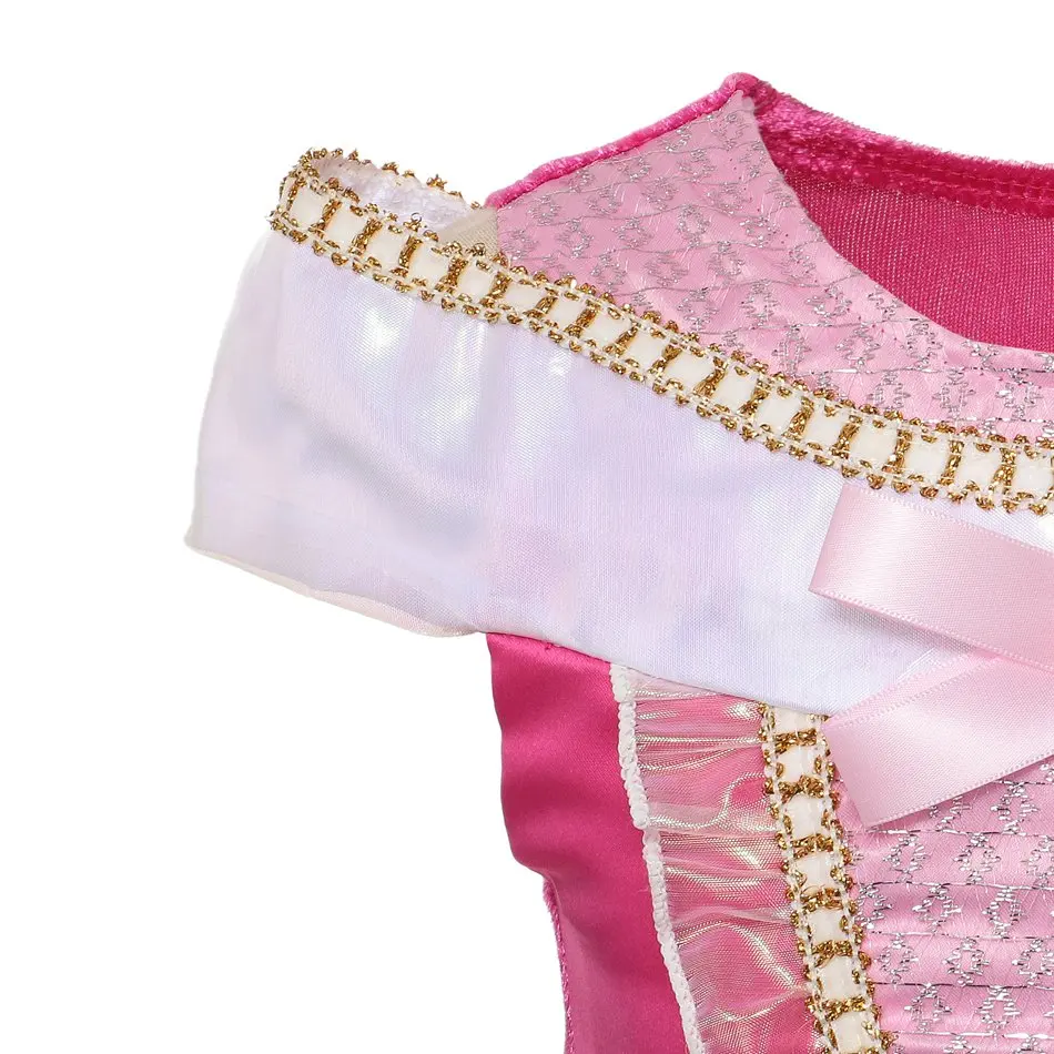 Princess Dress Aurora Costume for Girls Cosplay Gown Kids Pink Tutu Child Halloween Party Clothes Sleeping Beauty | Детская одежда и