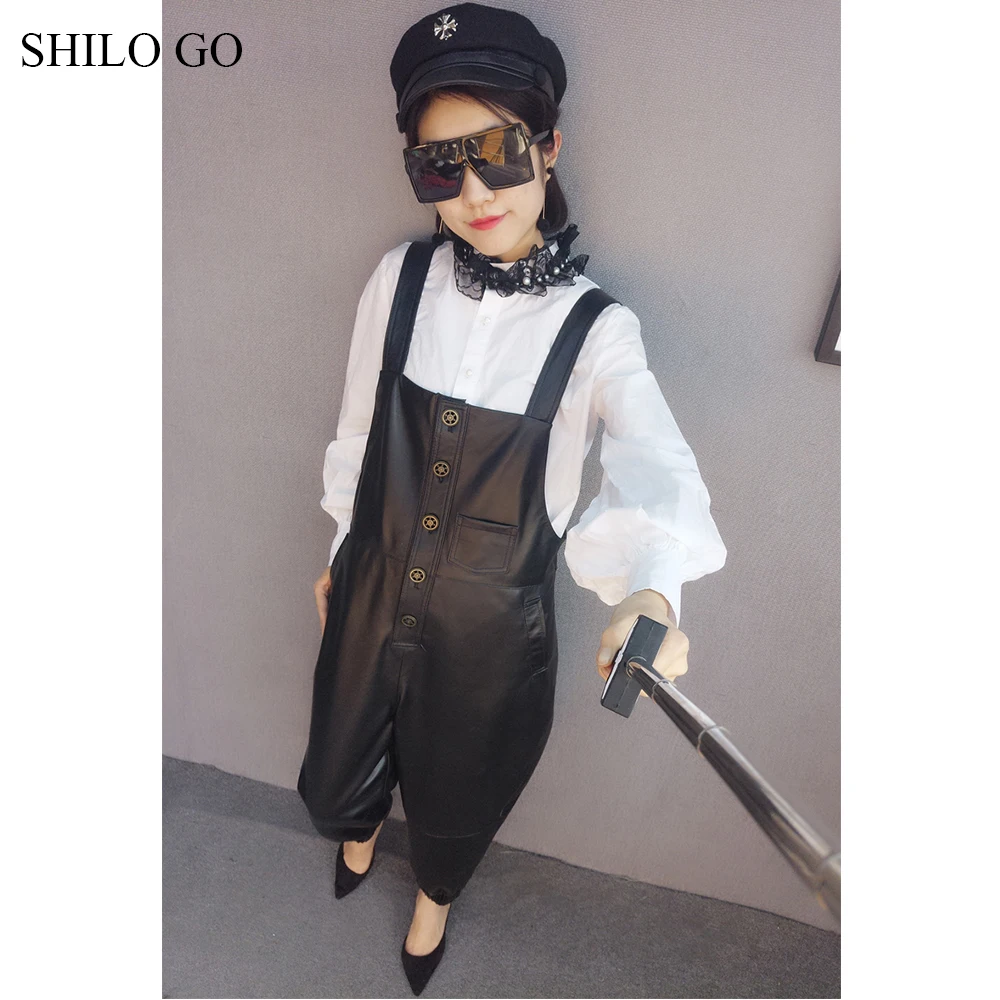 Женские кожаные комбинезоны SHILO GO весенние модные из натуральной овчины
