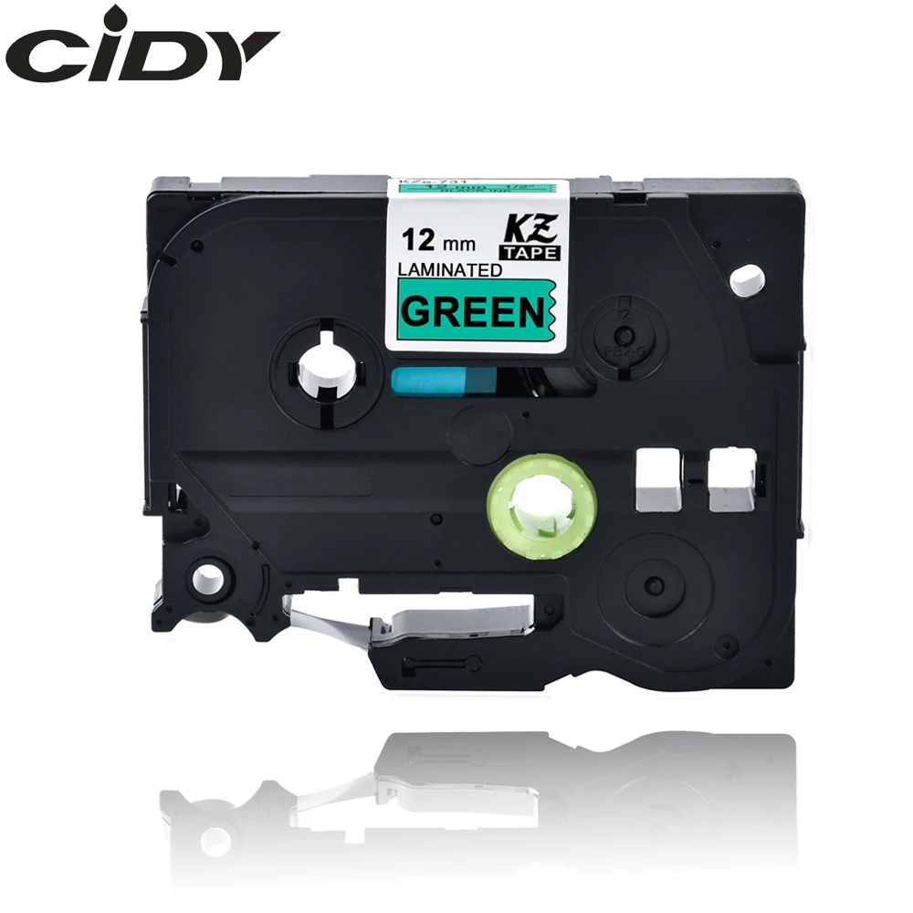 CIDY TZ731 TZ 731 TZe731 TZe ламинированная клейкая tz tze лента P Touch black on green Совместимость с