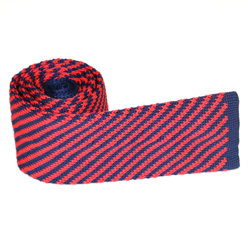 Новые полосатые трикотажные Для мужчин S галстуки полиэстер трикотажный галстук