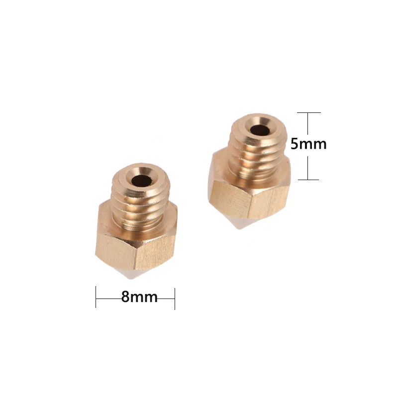 Nozzle diameter optional 0.2/0.3/0.4mm Diameter Print Head For Makerbot MK8 Ultimaker/creality ender-3/anycubic 3D Printer Parts |