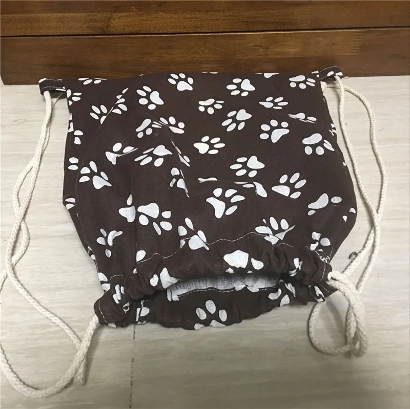 Дорожный рюкзак YILE из хлопка и льна на шнурке коричневая сумка для книг обуви с