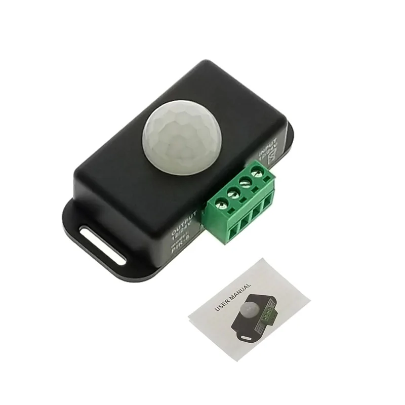 DC 12V 24V 8A Automatic Adjust PIR Motion Sensor Switch IR Infrared Detector Light Module for LED Strip Lamp | Обустройство дома