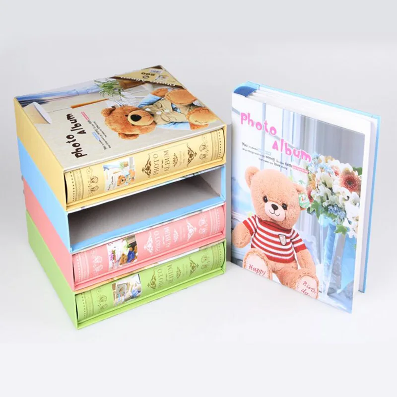Фотоальбом Casegrace Teddy Bear фотоальбом Inter-leaf 200 листов фотографии 6 дюймов для детей с