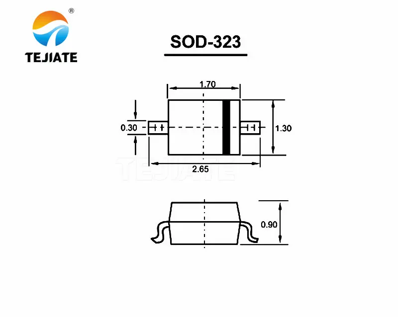 100pcs SMD диод 0805 SOD-123 1N5819 1N4007 1N4148 SOD123 SOD-323 1206 1N4148WS 1N5819WS B5819WS SOD323
