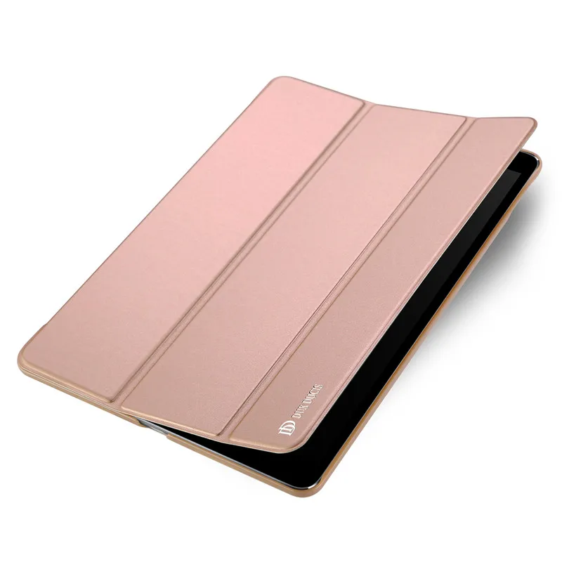 Чехол для iPad Pro 10,5 дюймов A1701, флип, противоударный, из искусственной кожи, передняя крышка, задняя крышка, ультра тонкий, легкий, складной, умный чехол - Цвет: Rose Gold