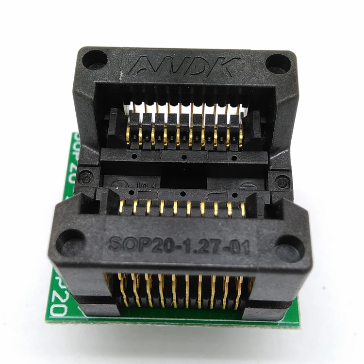 SOP20 SOIC20 SO20 к разъему программирования DIP20 шаг 1 27 мм IC ширина корпуса 5 4 мил