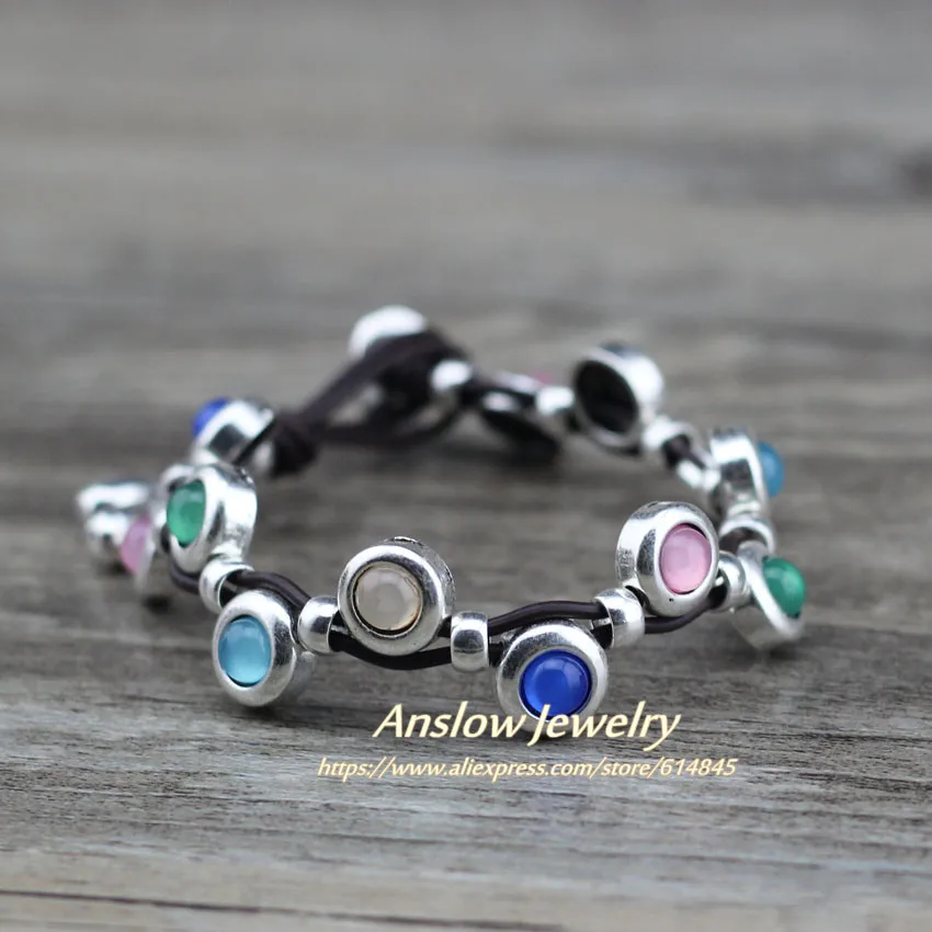 

Anslow Brand Top Quality Rainbow Colorful Handmade DIY Lady Female Friendship Bracelets Gifts For Women Accessories LOW0724LB