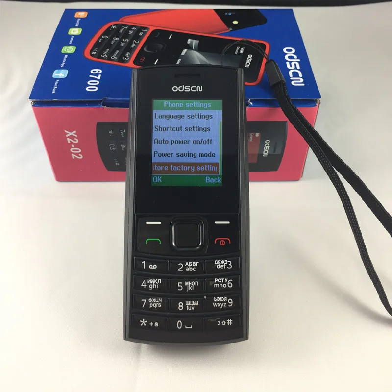 Оригинальный ODSCN X2-02 две sim-карты Bluetooth громкий динамик мобильные телефоны