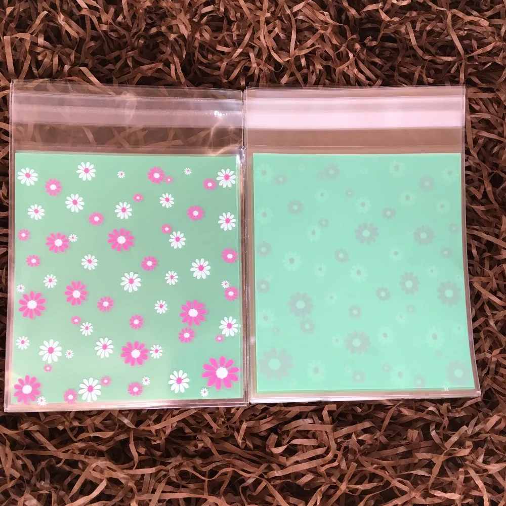 Зеленый цветок маргаритки детский душ выпечка еда молния замок печенья