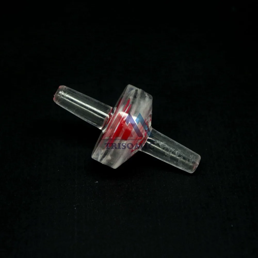 4 мм односторонний клапан Материал GPPS обратный красный фторобный пищевой или для