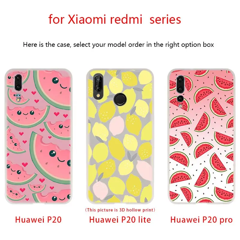 Мягкие силиконовые чехлы для Huawei P40 P30 P20 Pro P10 Lite E Plus P Smart Z 2020 2019 Летние фрукты лимон