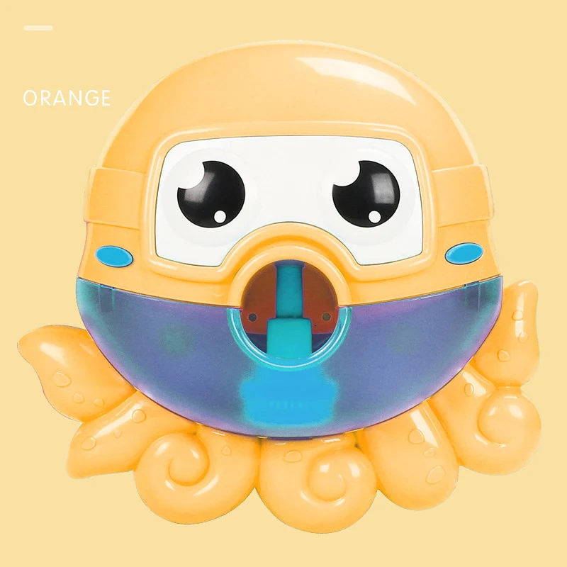 Orange octopus Игрушка для ванной с пузырьками в виде животных для мальчиков и девочек, пулемет с пузырьками, игрушки для малышей и малышей, подарок для новорожденных, водные игры, детские игрушки и хобби - Цвет: Orange octopus