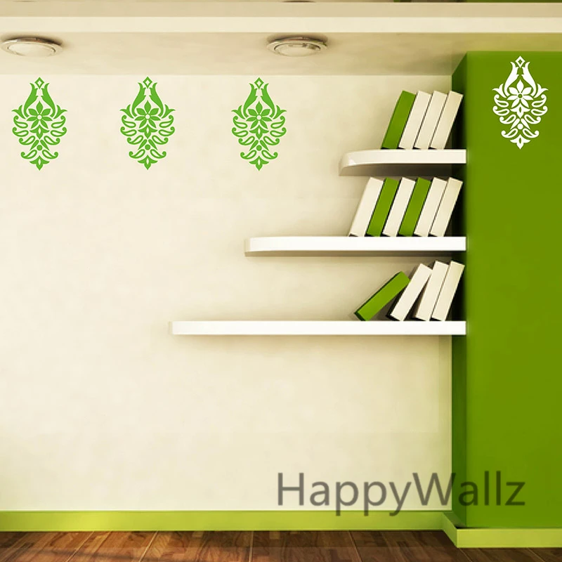 Дамасская настенная наклейка Современная Цветочная Настенная Наклейка сделай