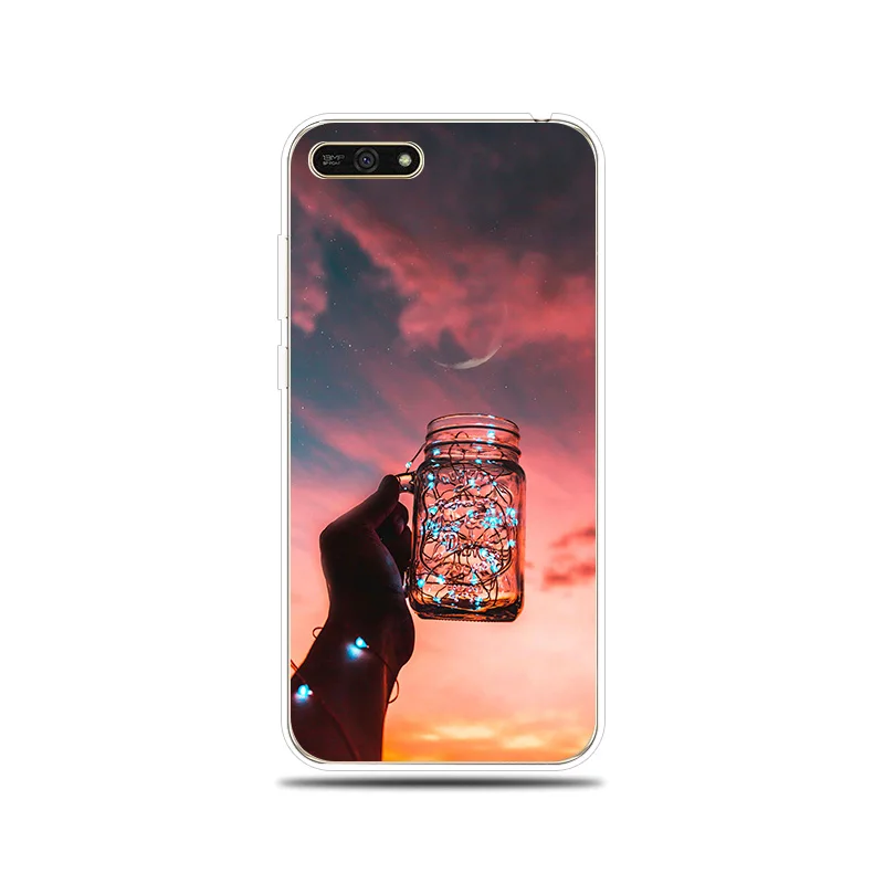 Glowing Bottles Patterned Silicone Phone Case For Huawei Honor 5A 6X 7X 7A Pro 7C 7S 8C 8X Soft Cover 8 9 10 Lite |