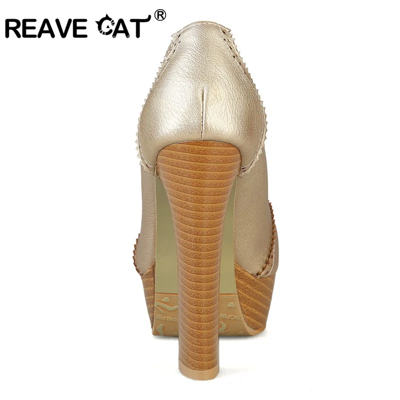 REAVE CAT/женские туфли-лодочки на высоком каблуке женская обувь платформе модные