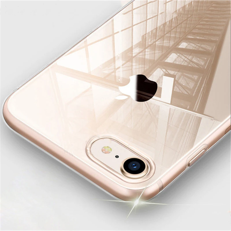 Силиконовый чехол для телефона iphone 5 5S 6 xs se 7 8 plus Прозрачный силиконовый 6s |