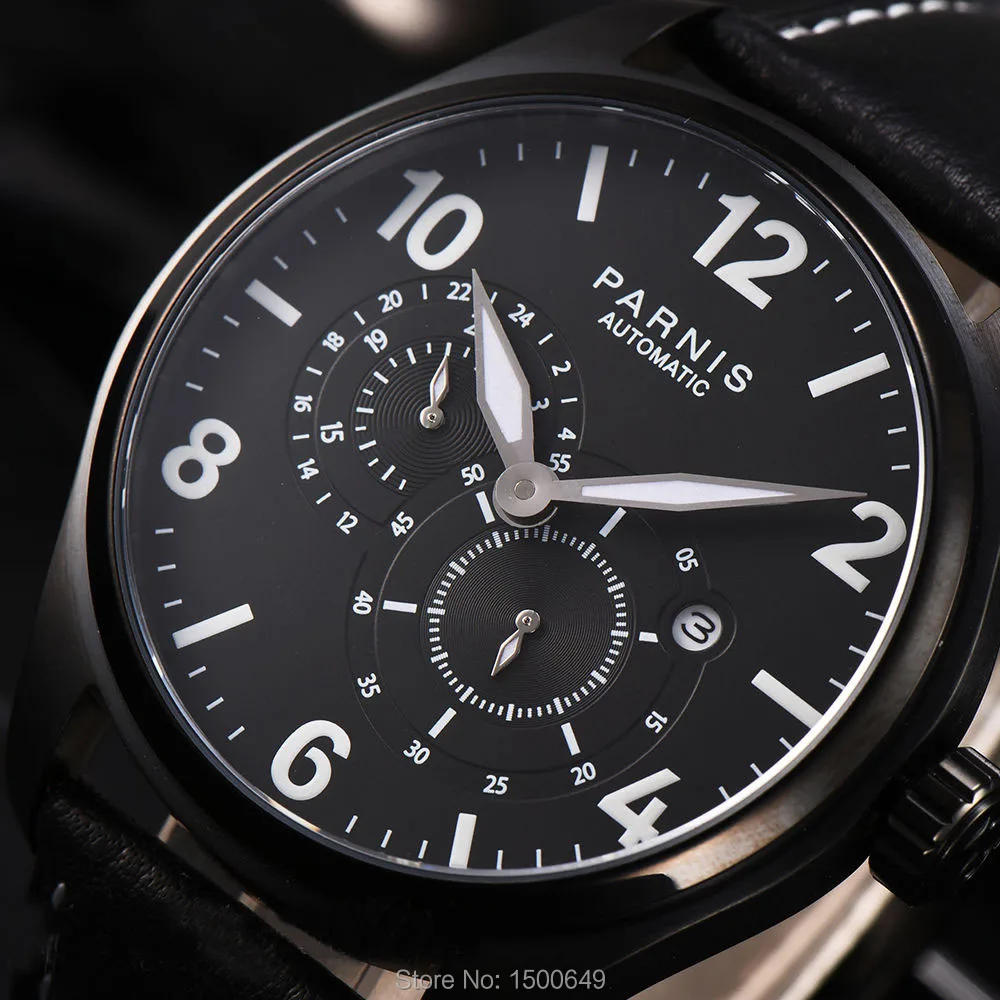 Мужские наручные часы Parnis простые модные автоматические механические Miyota 8219 с